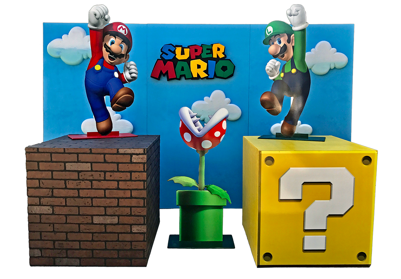 Super Mario Wood Cut Out Standee