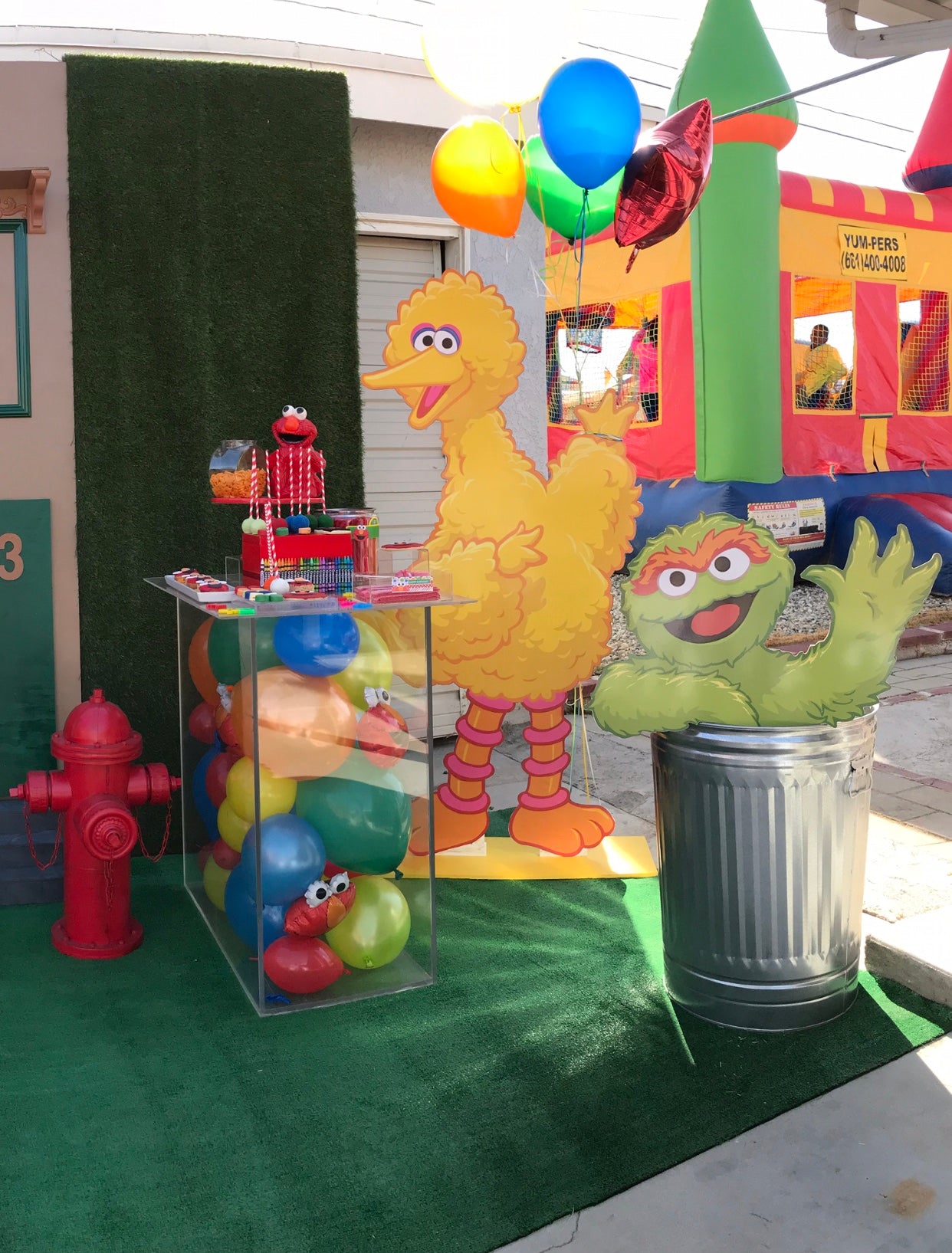 Big Bird Wood Cut Out Standee