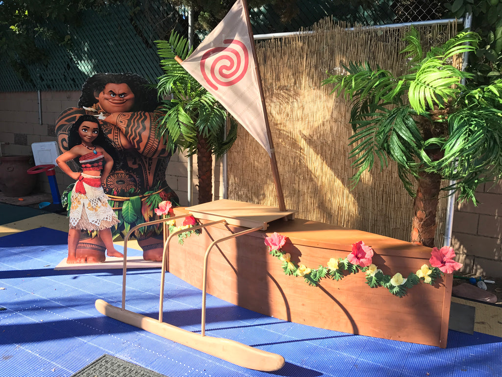 Moana & Maui Wood Cut Out Standee