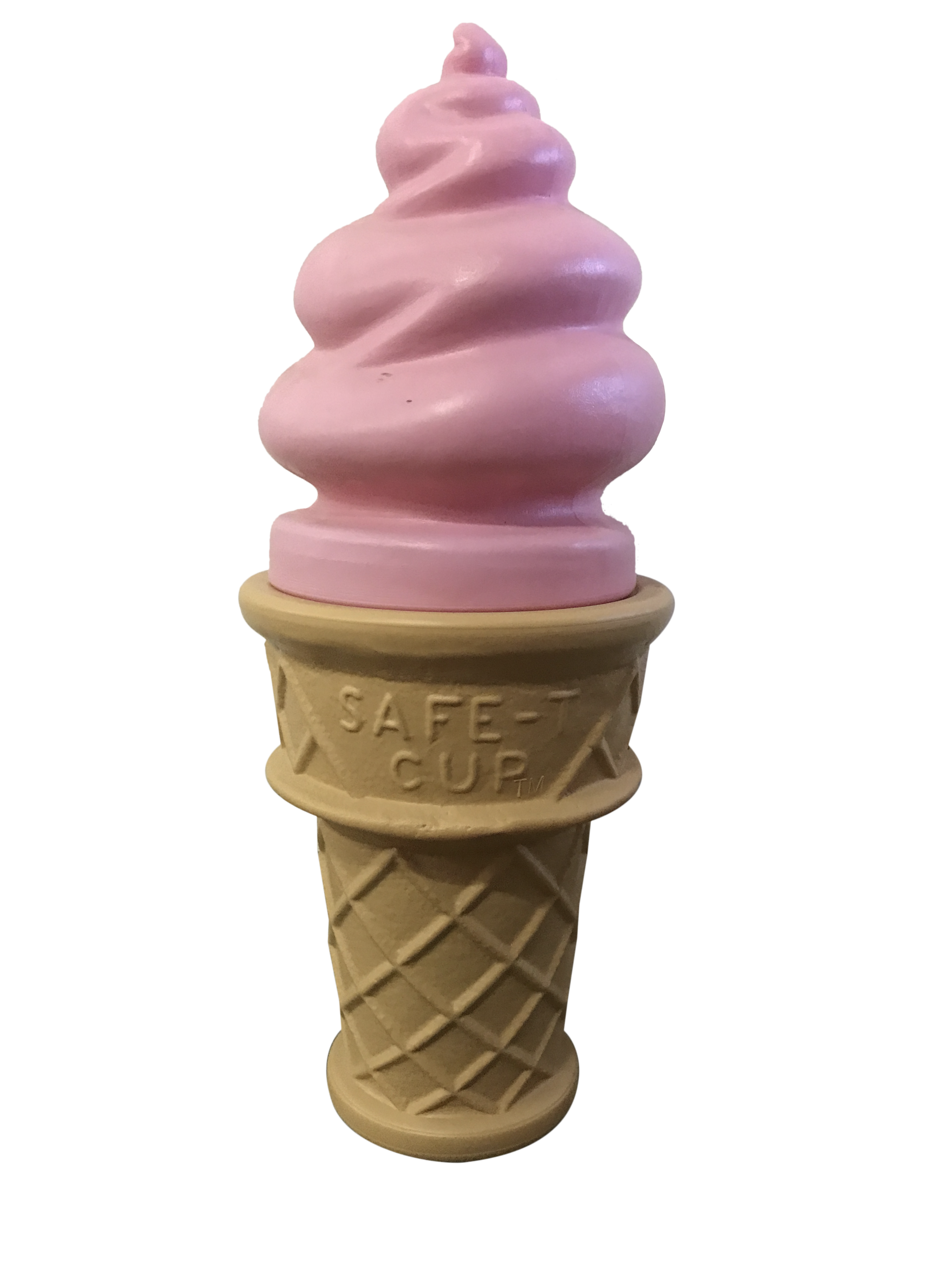 Small Pink Ice Cream Swirl Cone