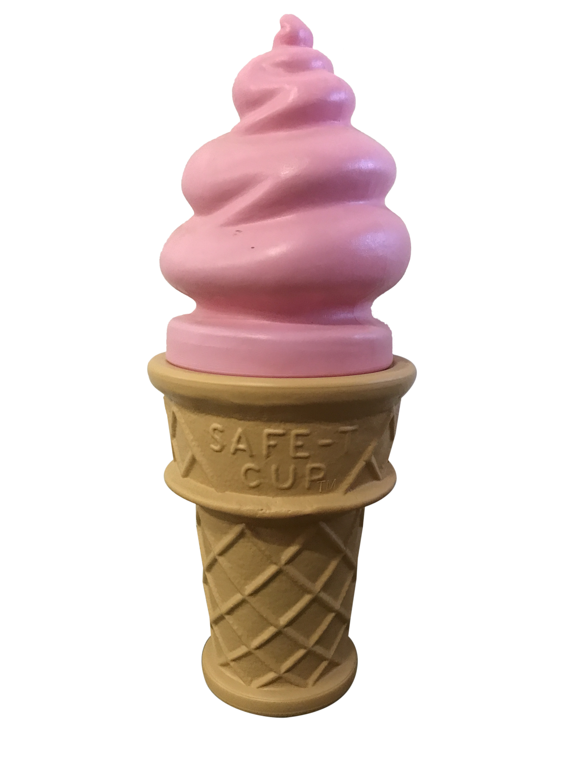 Pink Ice Cream Swirl Cone