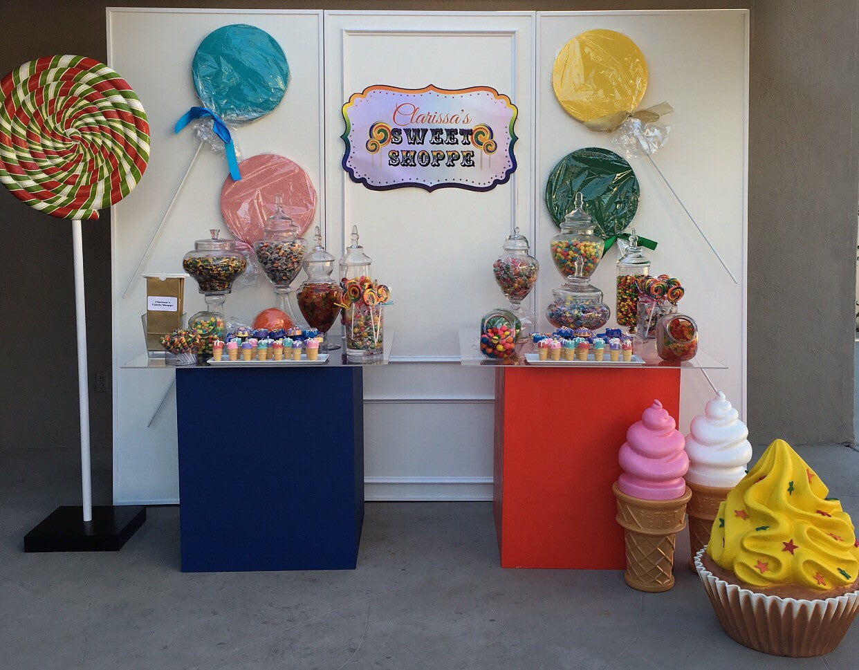 Small Pink Ice Cream Swirl Cone