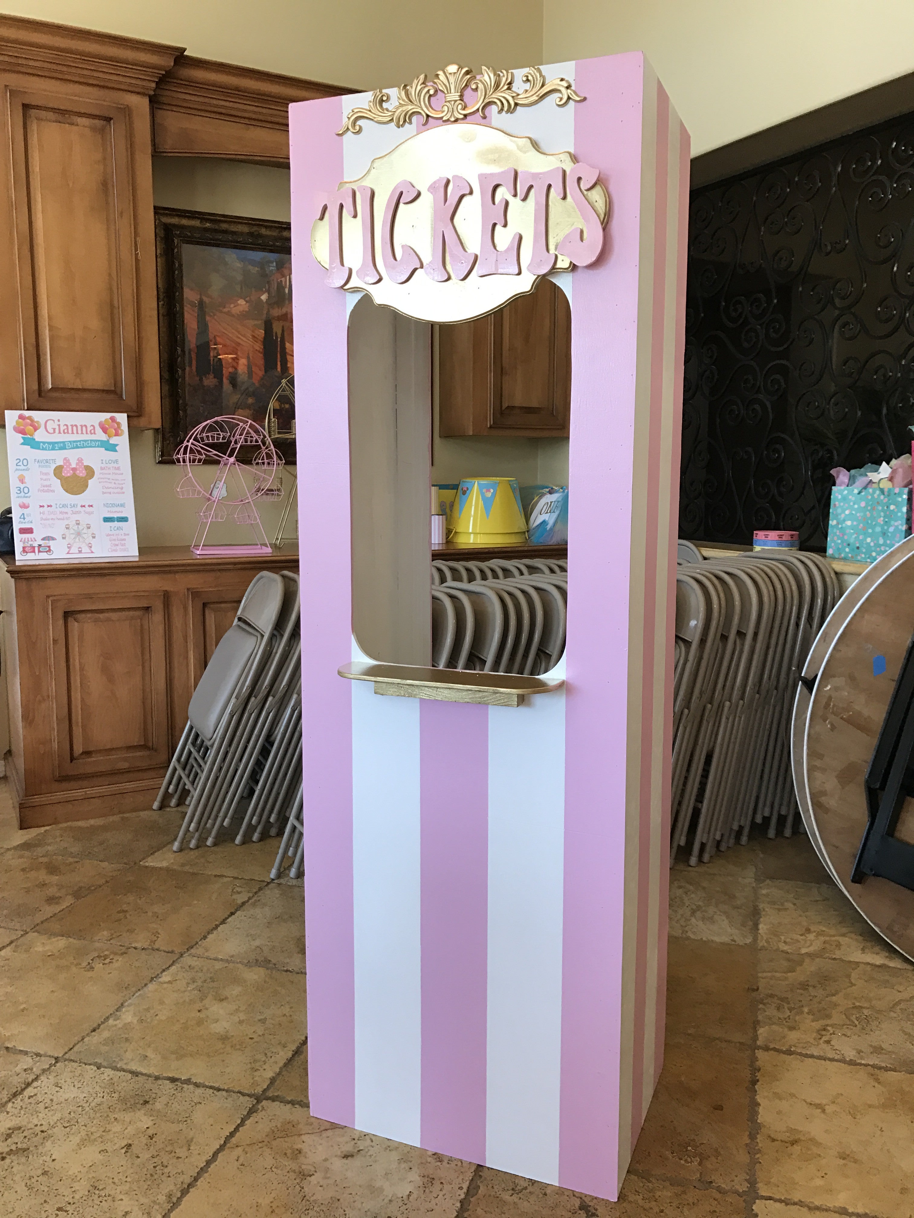 Light Pink Ticket Booth