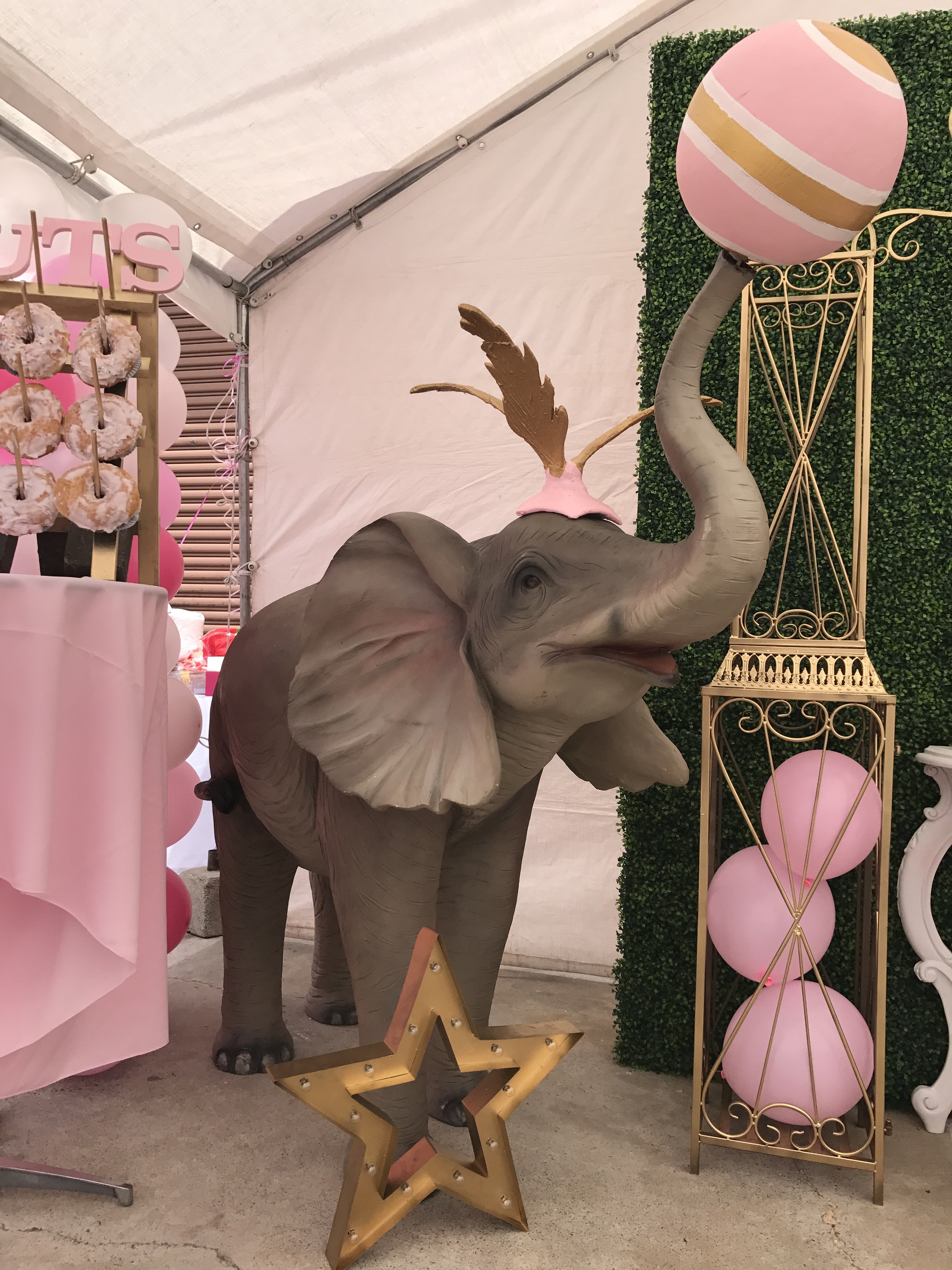 Light Pink Circus Elephant