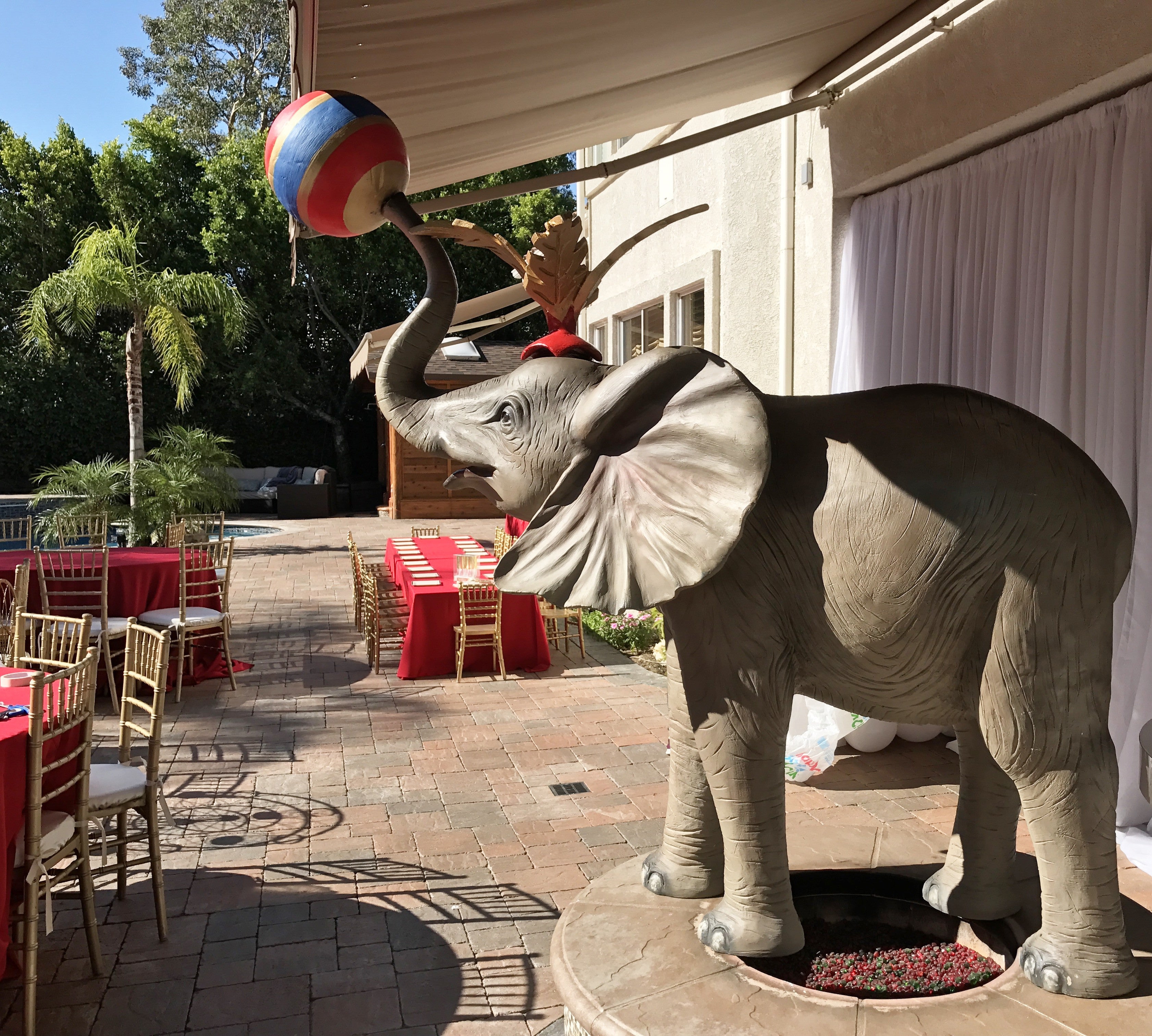 Red Circus Elephant