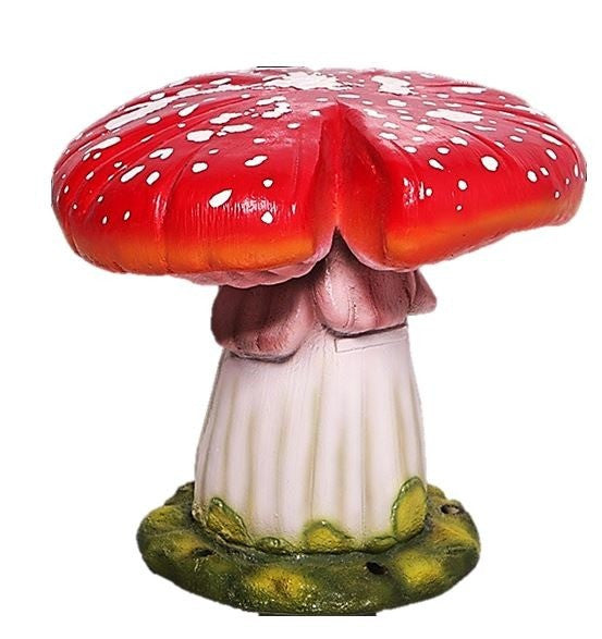Red & White Top Mushroom Stool