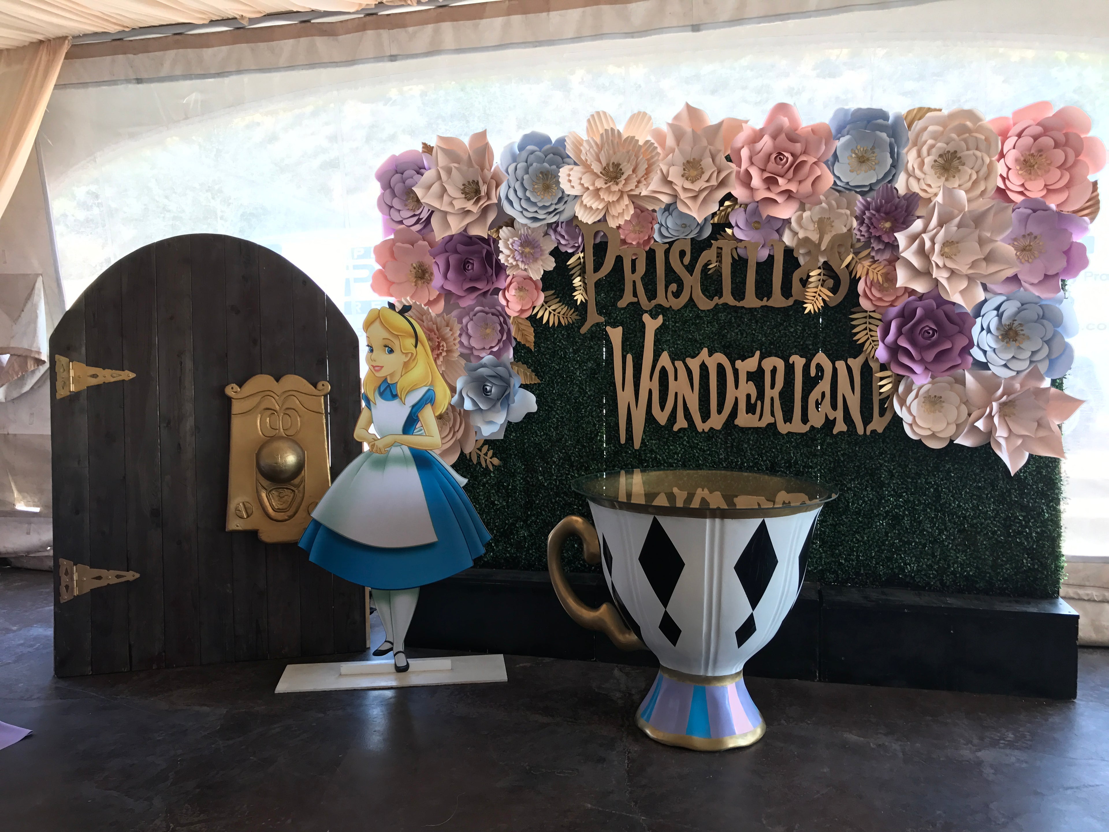 Alice in Wonderland Large Door