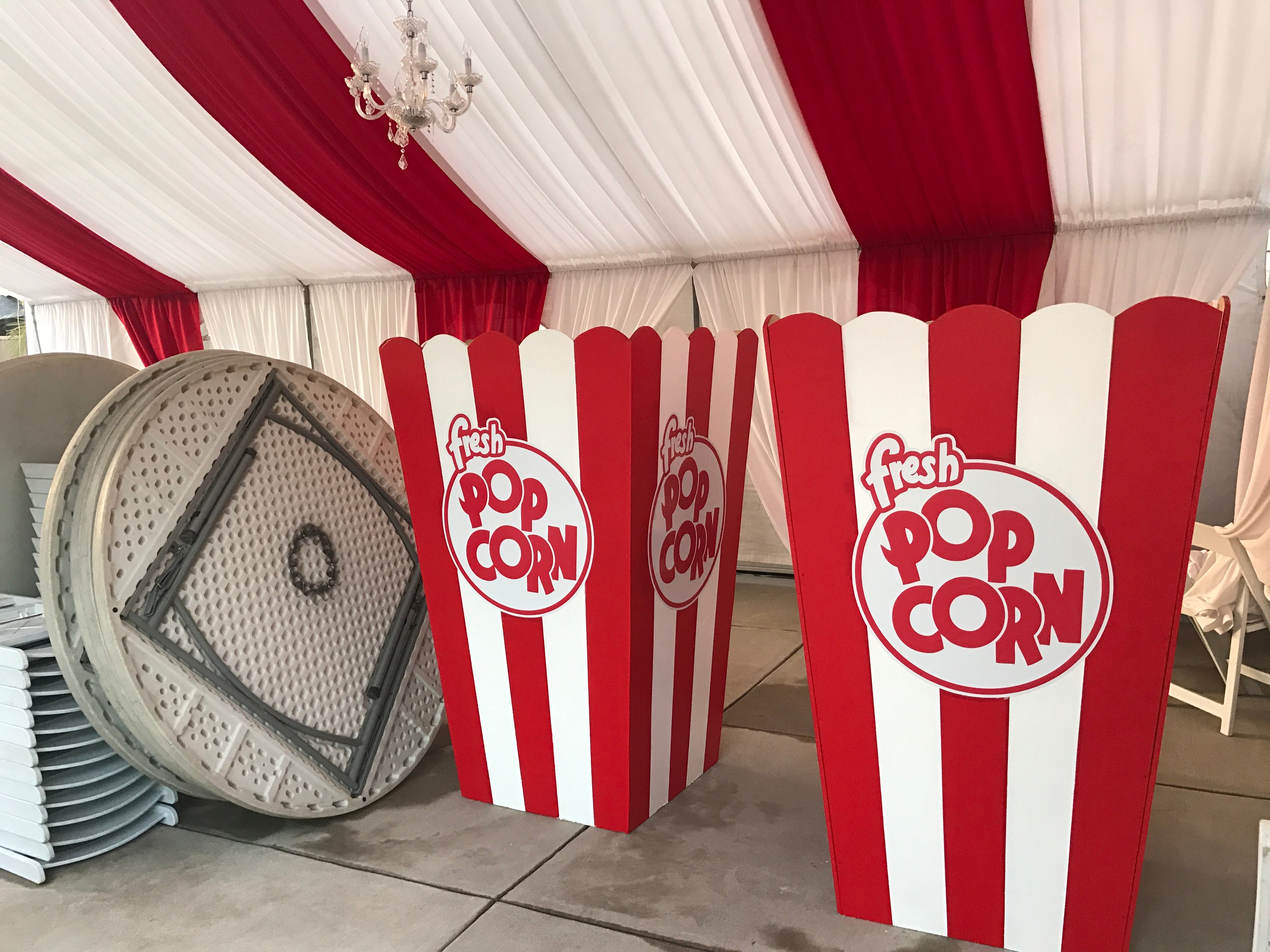 Giant Red Popcorn Box