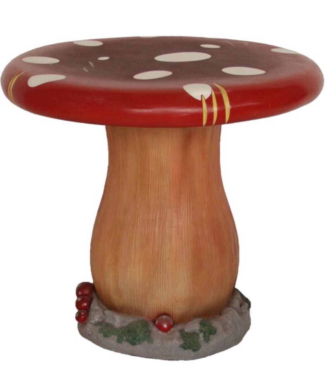 Flat Red Mushroom Top
