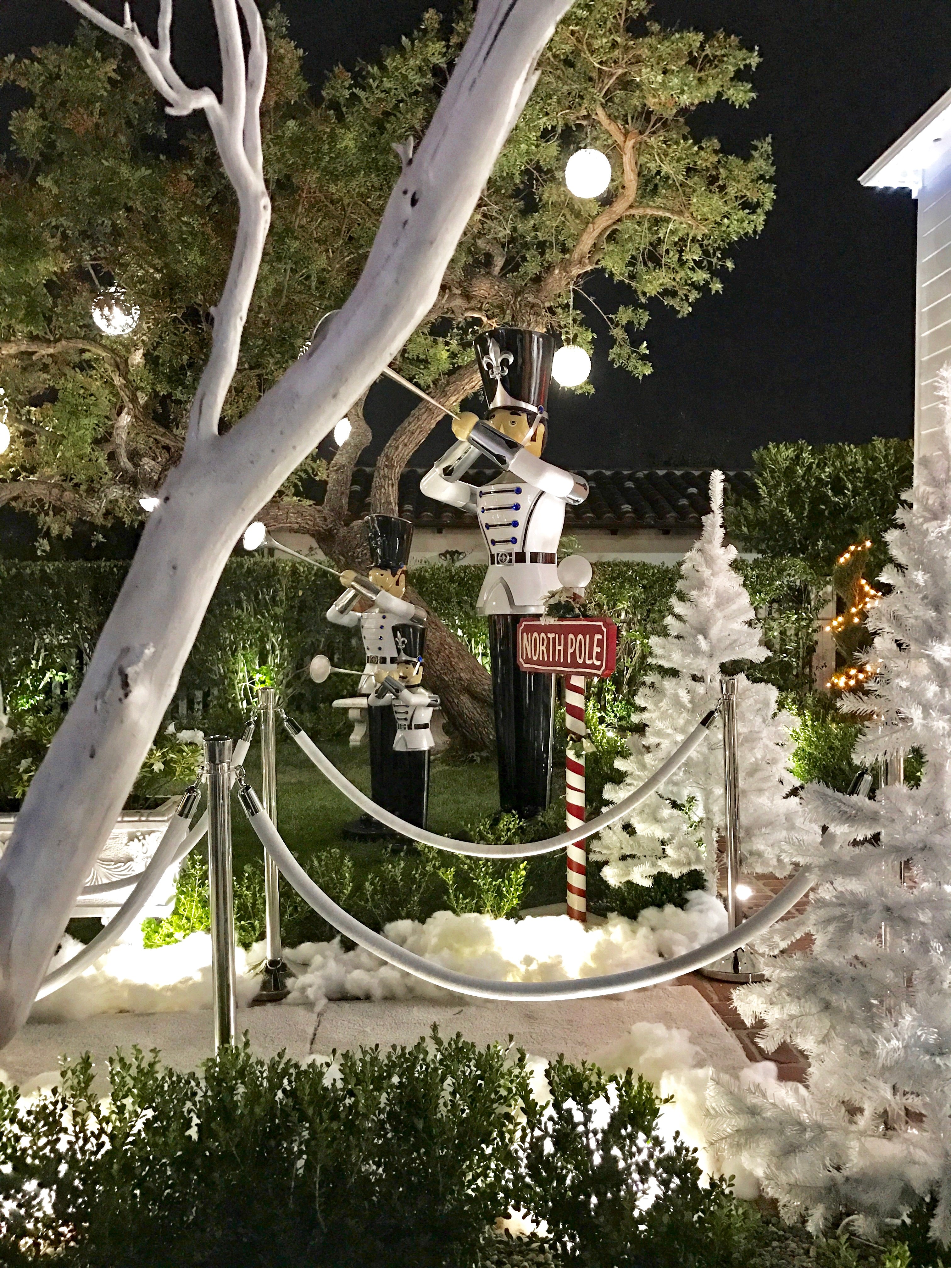 Silver Stanchions w/ White Ropes