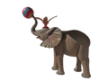 Red Circus Elephant