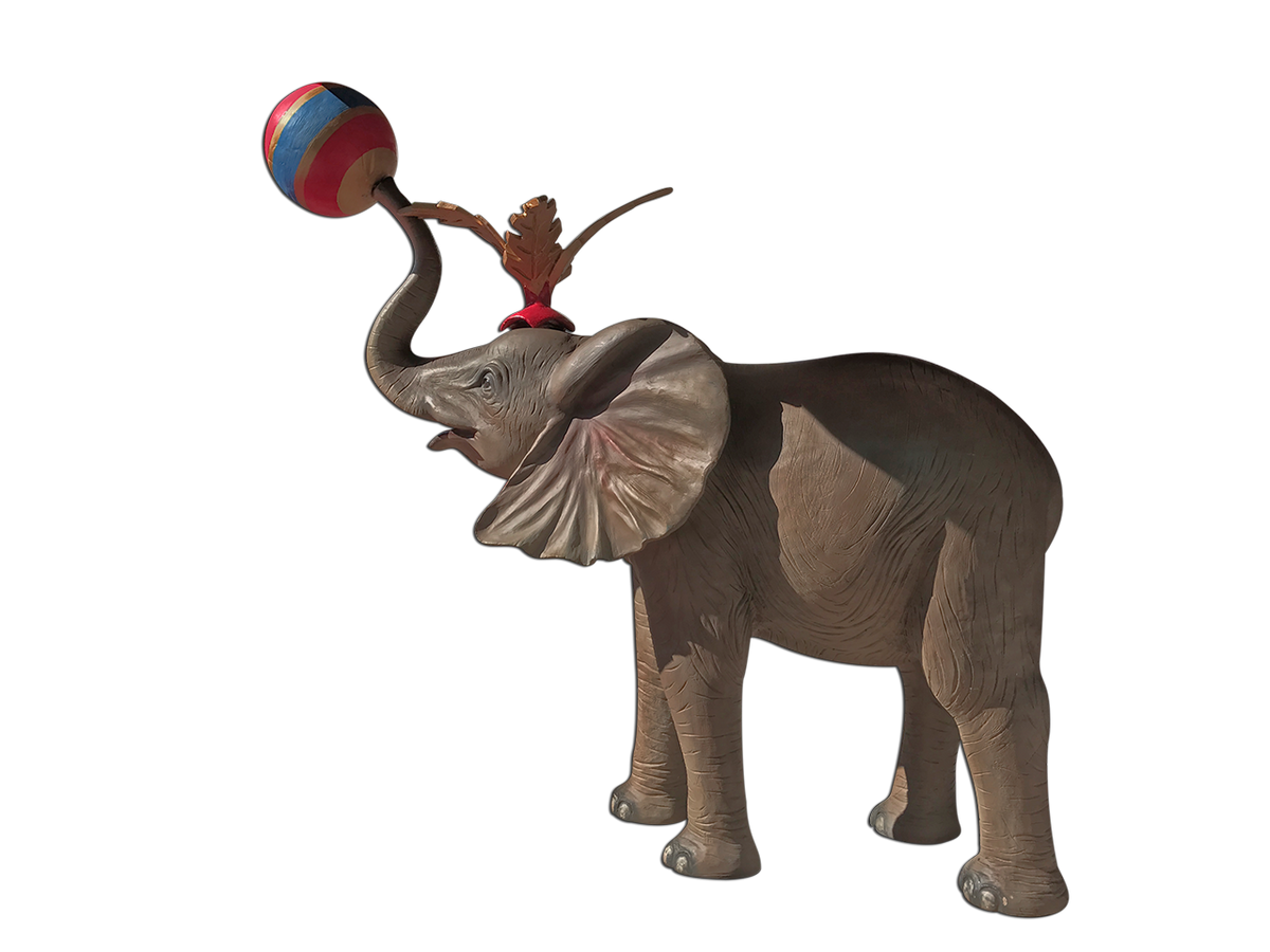 Red Circus Elephant
