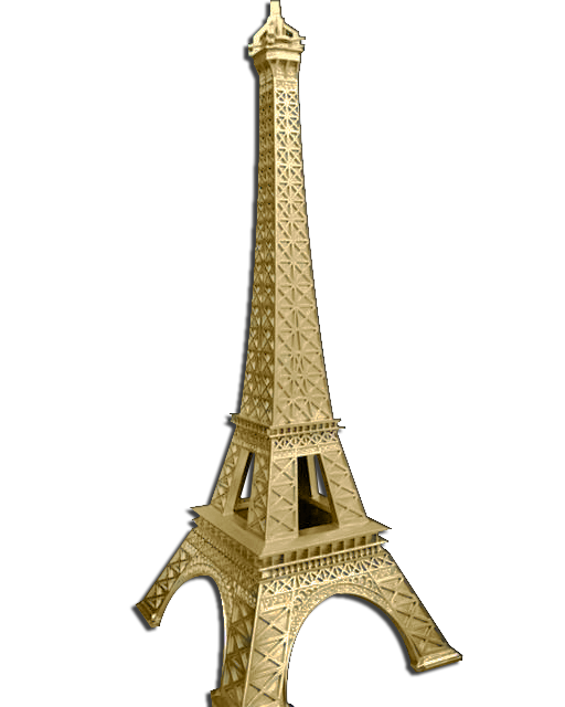 Medium Gold Paris Eiffel Tower