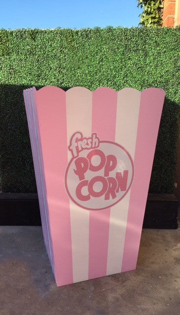 Giant Light Pink Popcorn Box