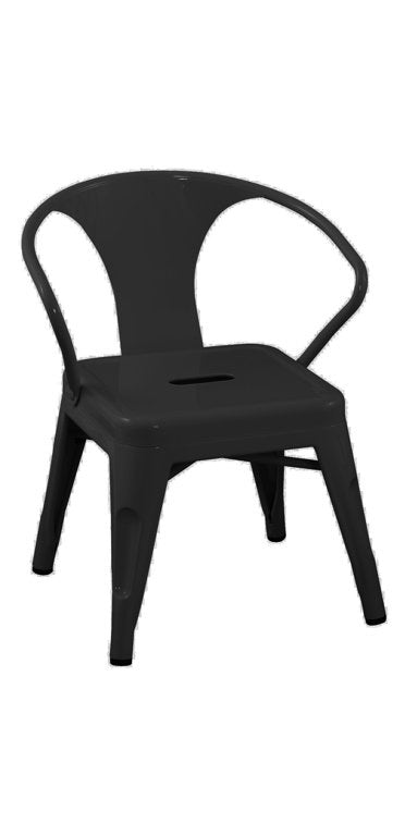 Kids Black Metal Chair