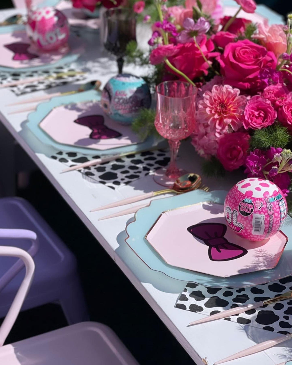 Kids Lavender Metal Chair