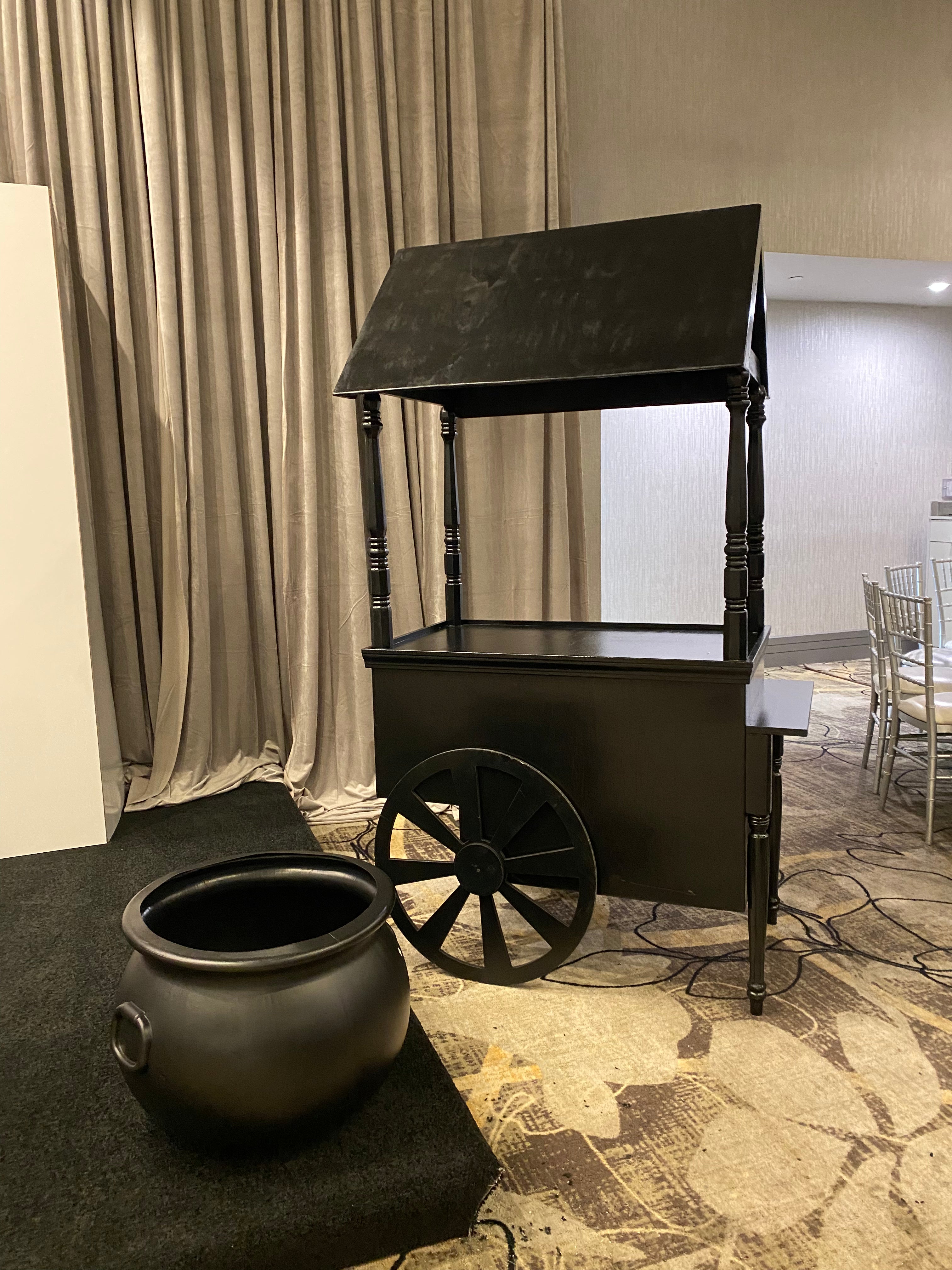 Black Dessert Cart