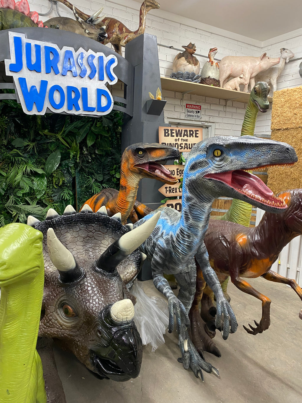 Blue Velociraptor Dinosaur