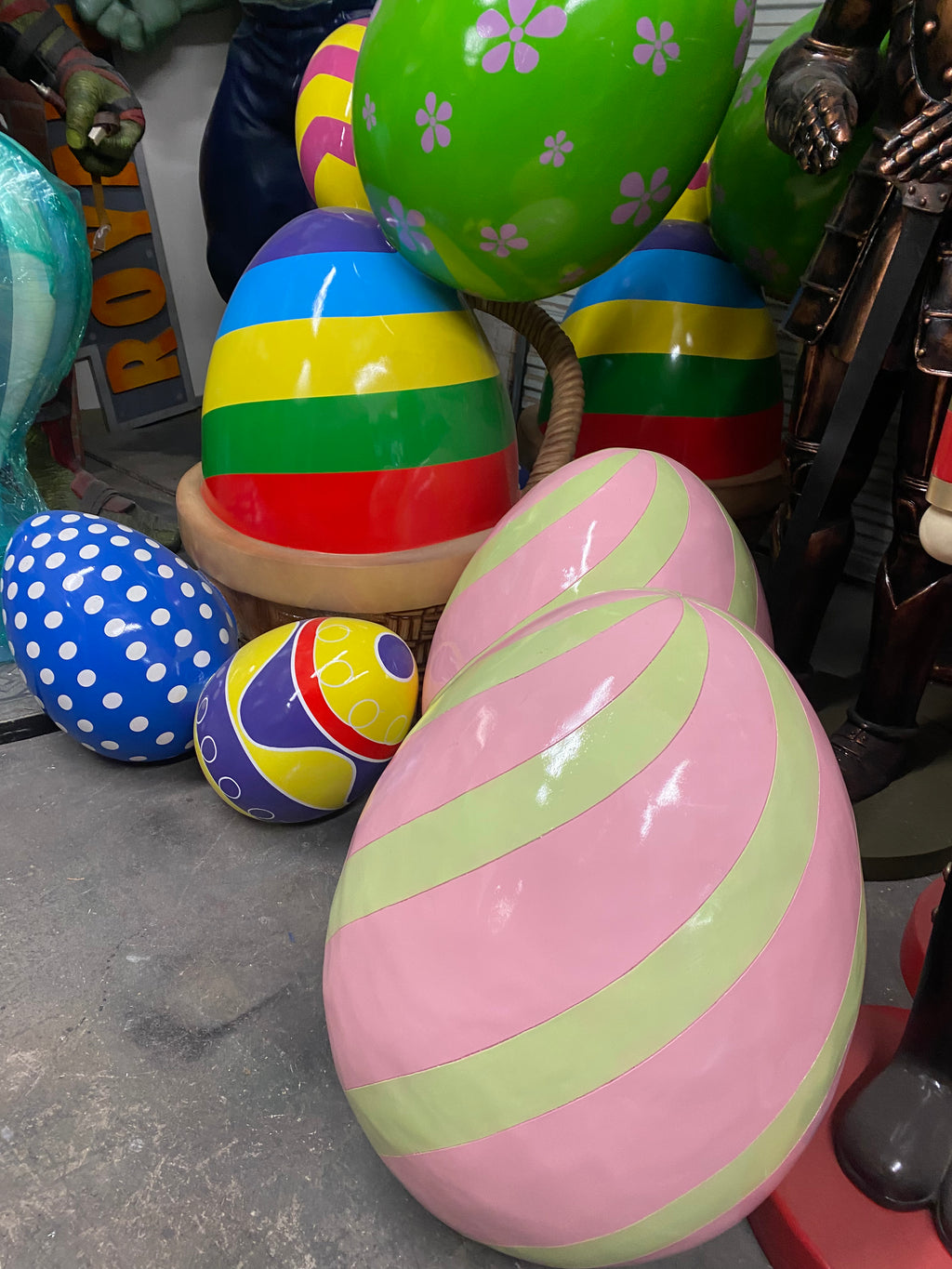 Light Pink & Lime Easter Egg