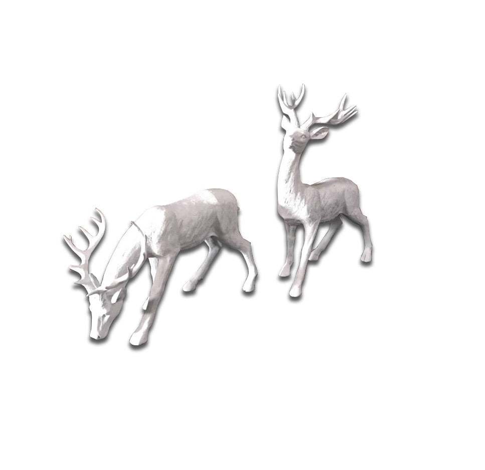 White Reindeer Couple