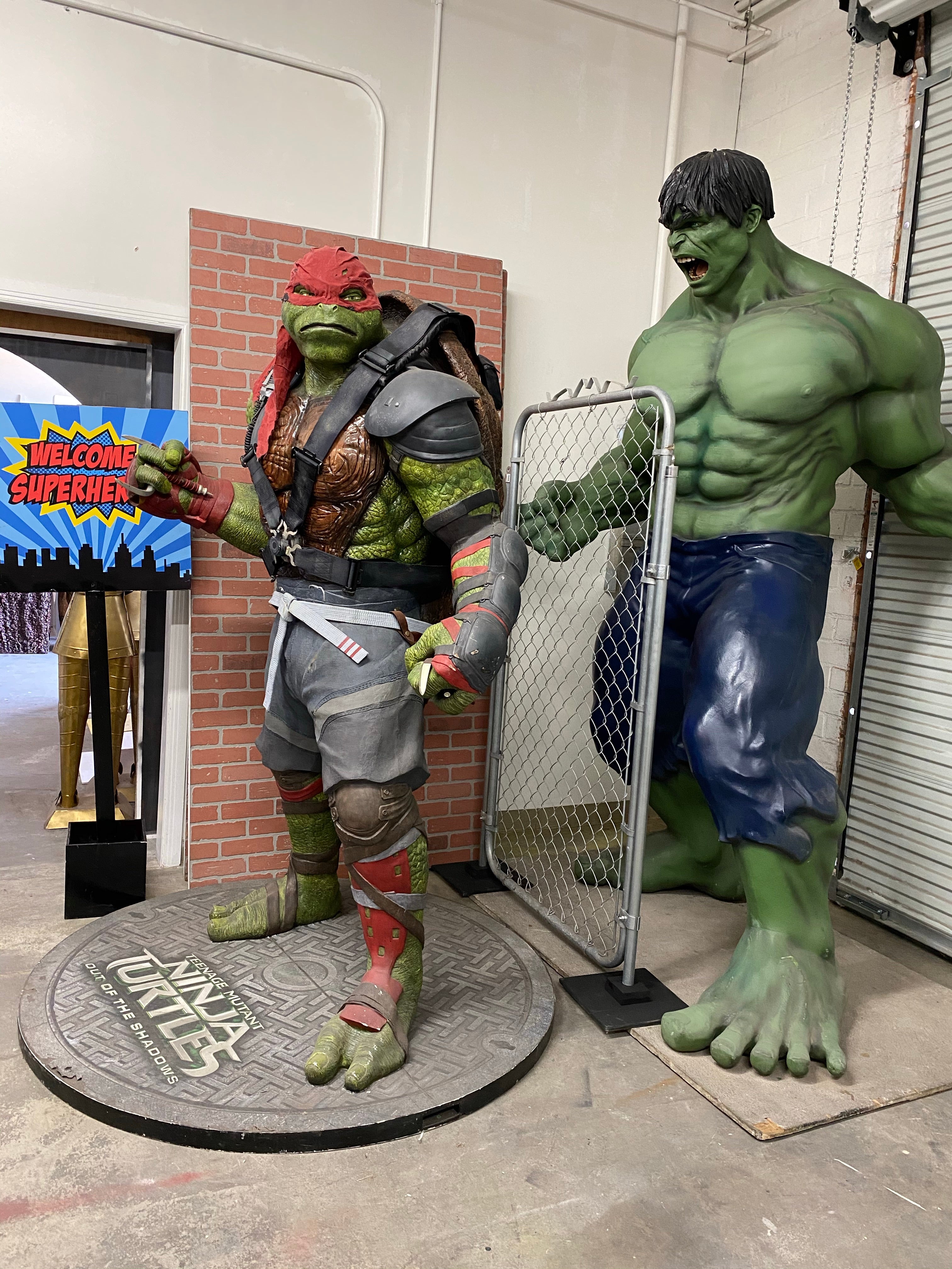 Welcome Super Heroes Stand