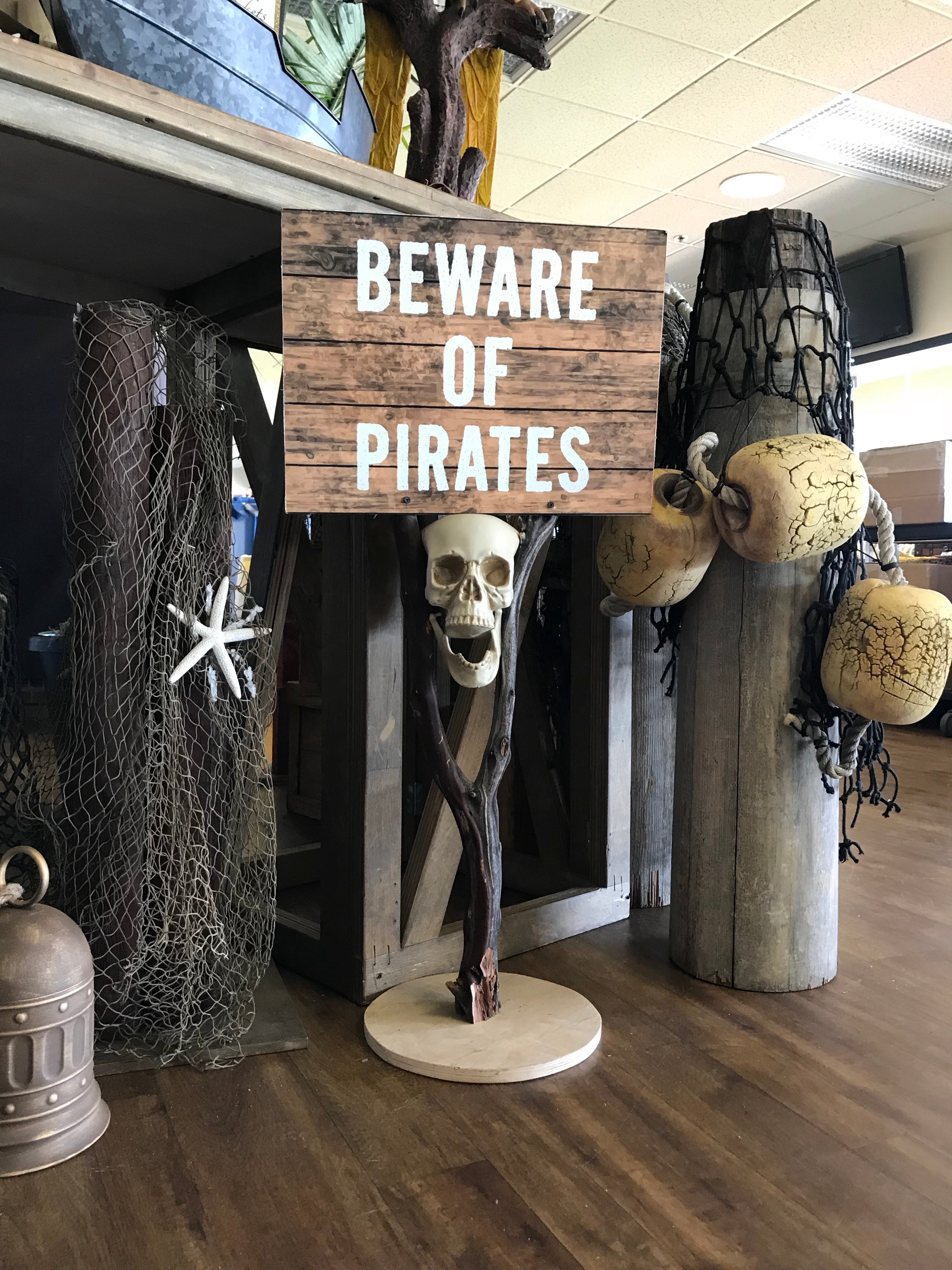 Beware Of Pirates Stand