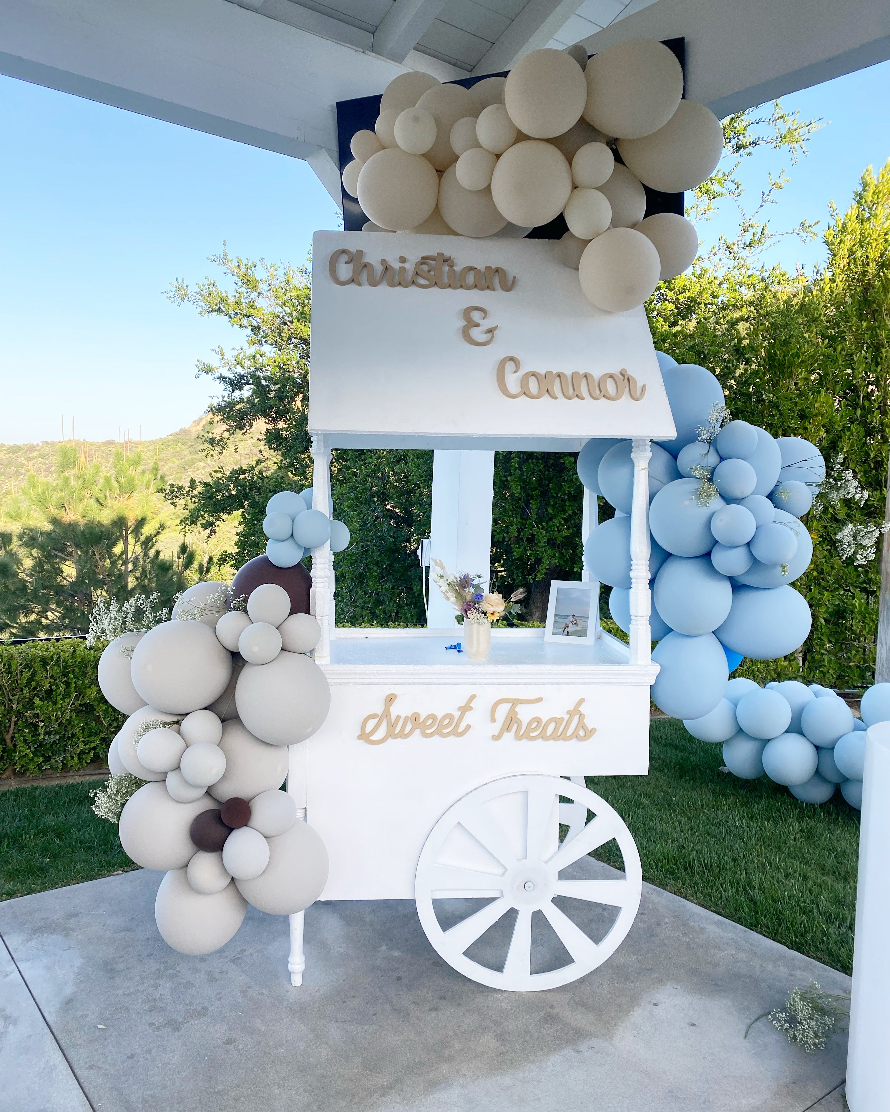 White Dessert Cart