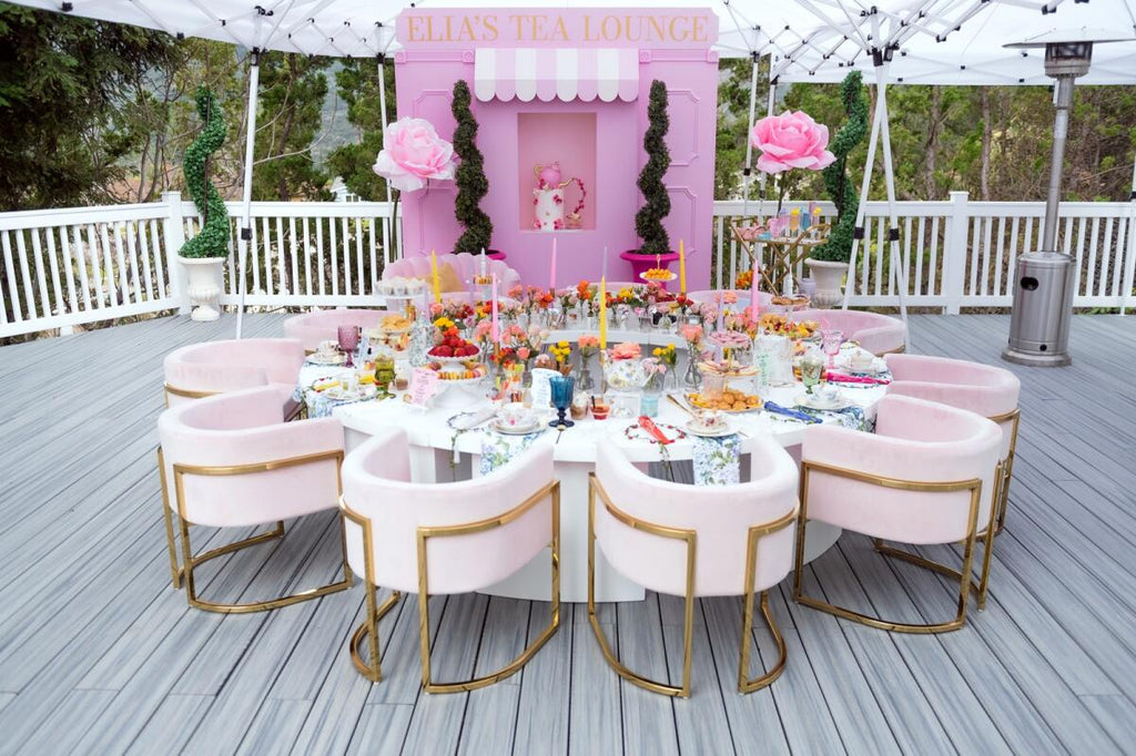 Kids Light Pink Modern Velvet Sofa