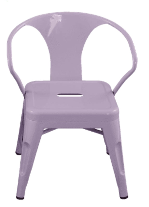 Kids Lavender Metal Chair