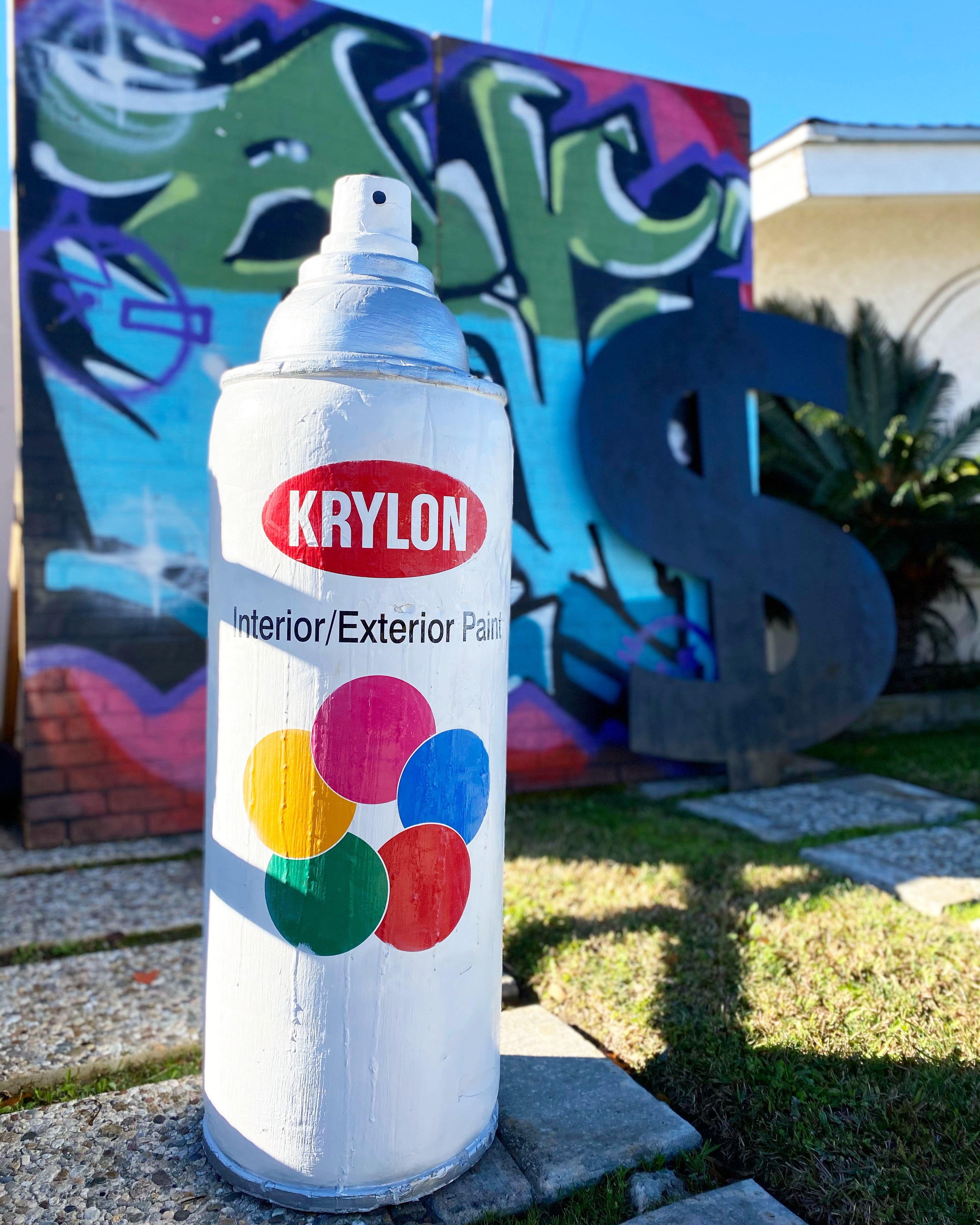 White Spray Paint Can