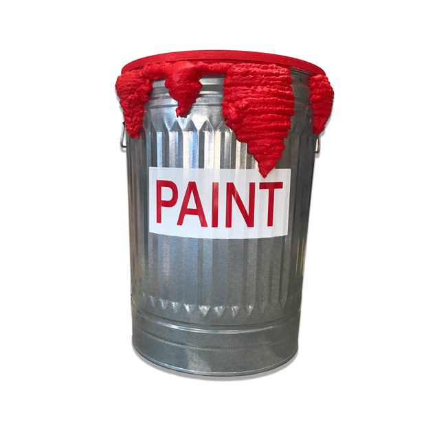 Red Paint Can Table