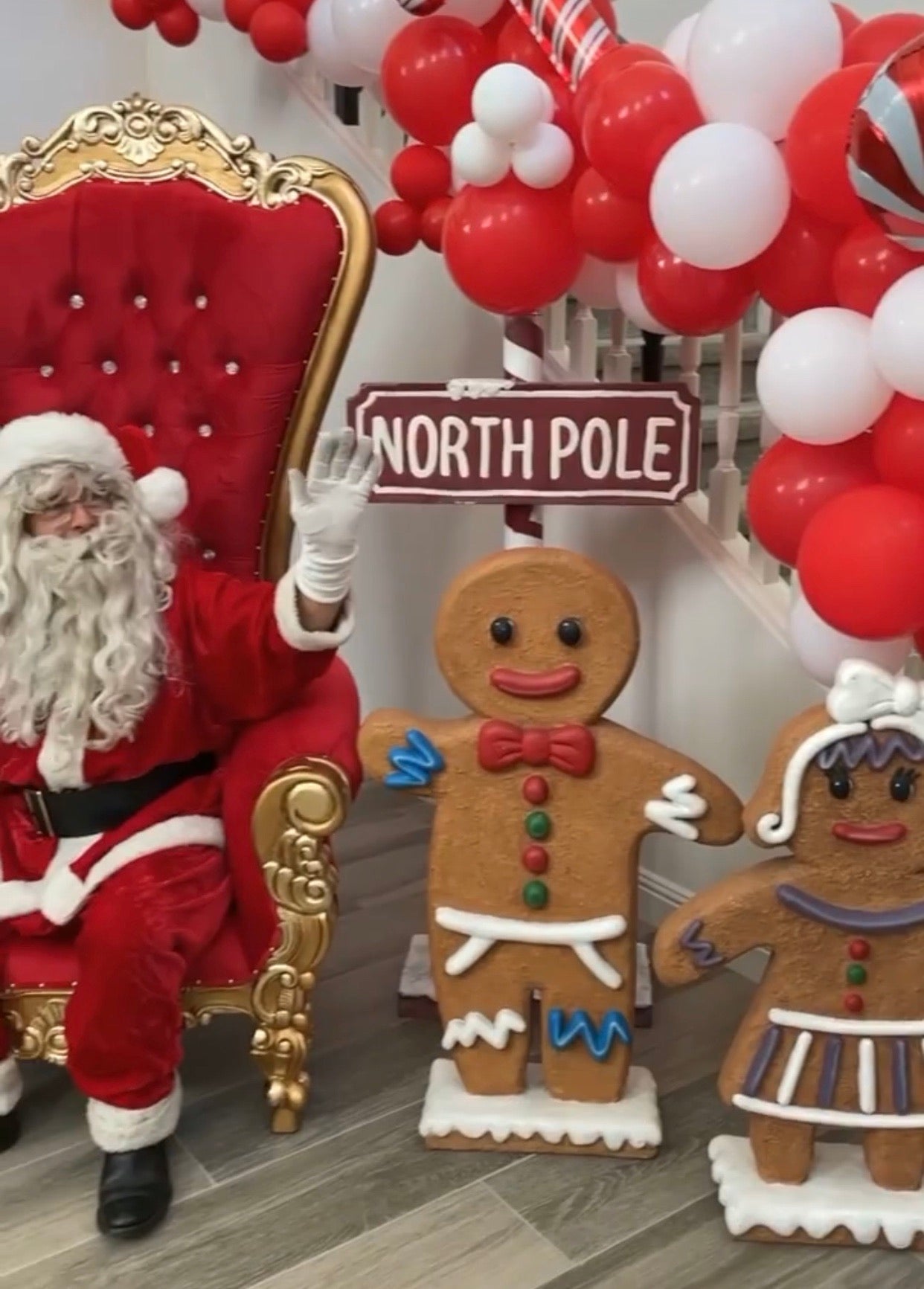 Red North Pole Sign – Platinum Prop House, Inc.
