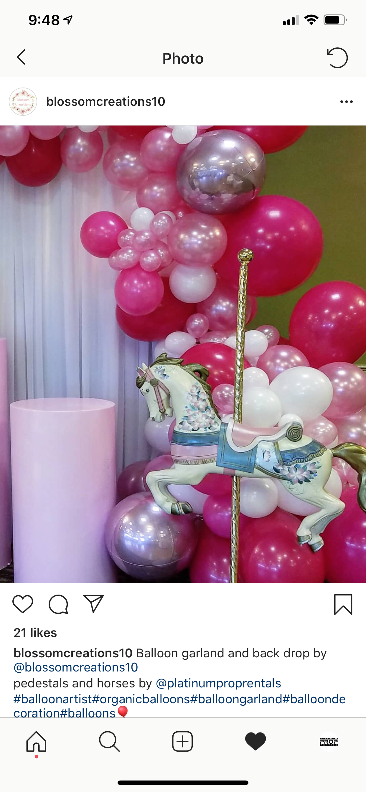 4 Foot Light Pink Cylinder