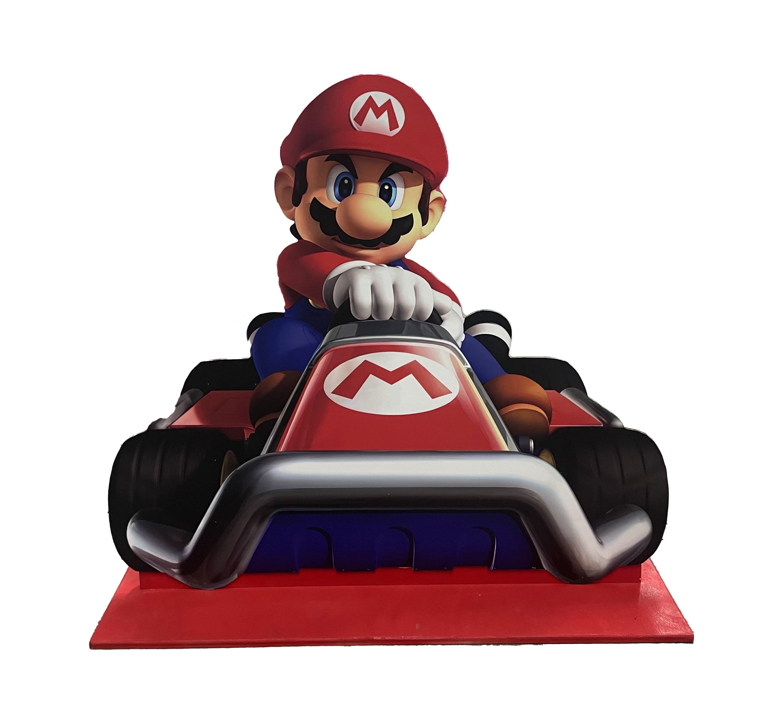 Super Mario Cart Wood Cut Out Standee