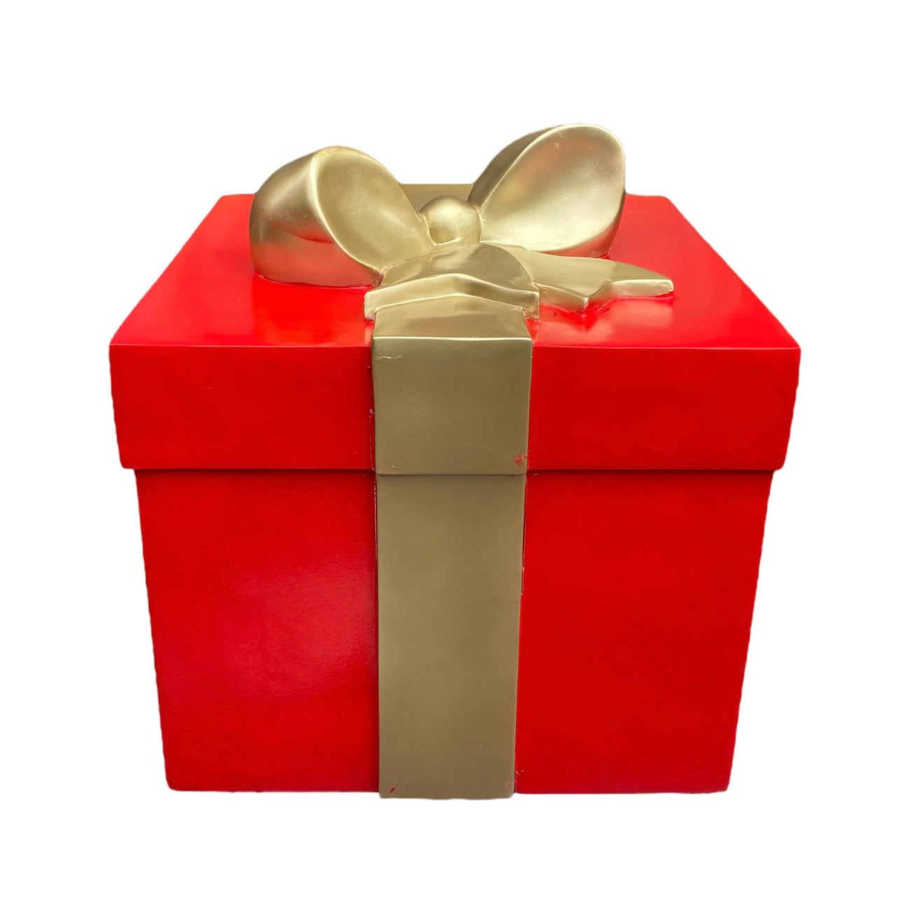 Red Gift Box & Gold Bow