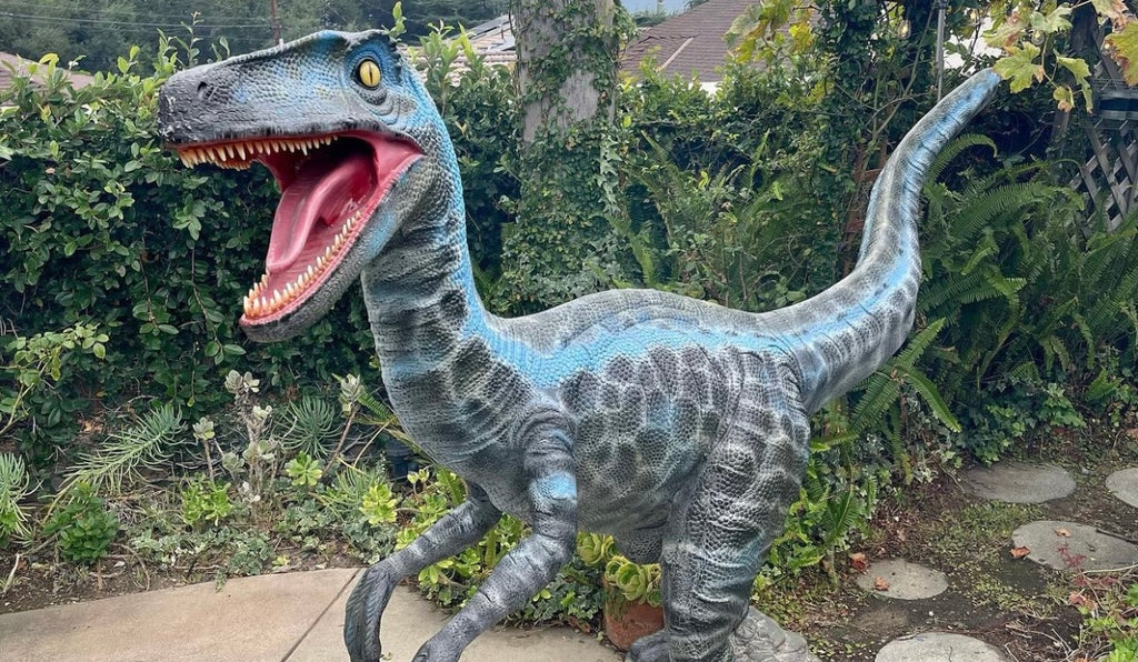 Blue Velociraptor Dinosaur