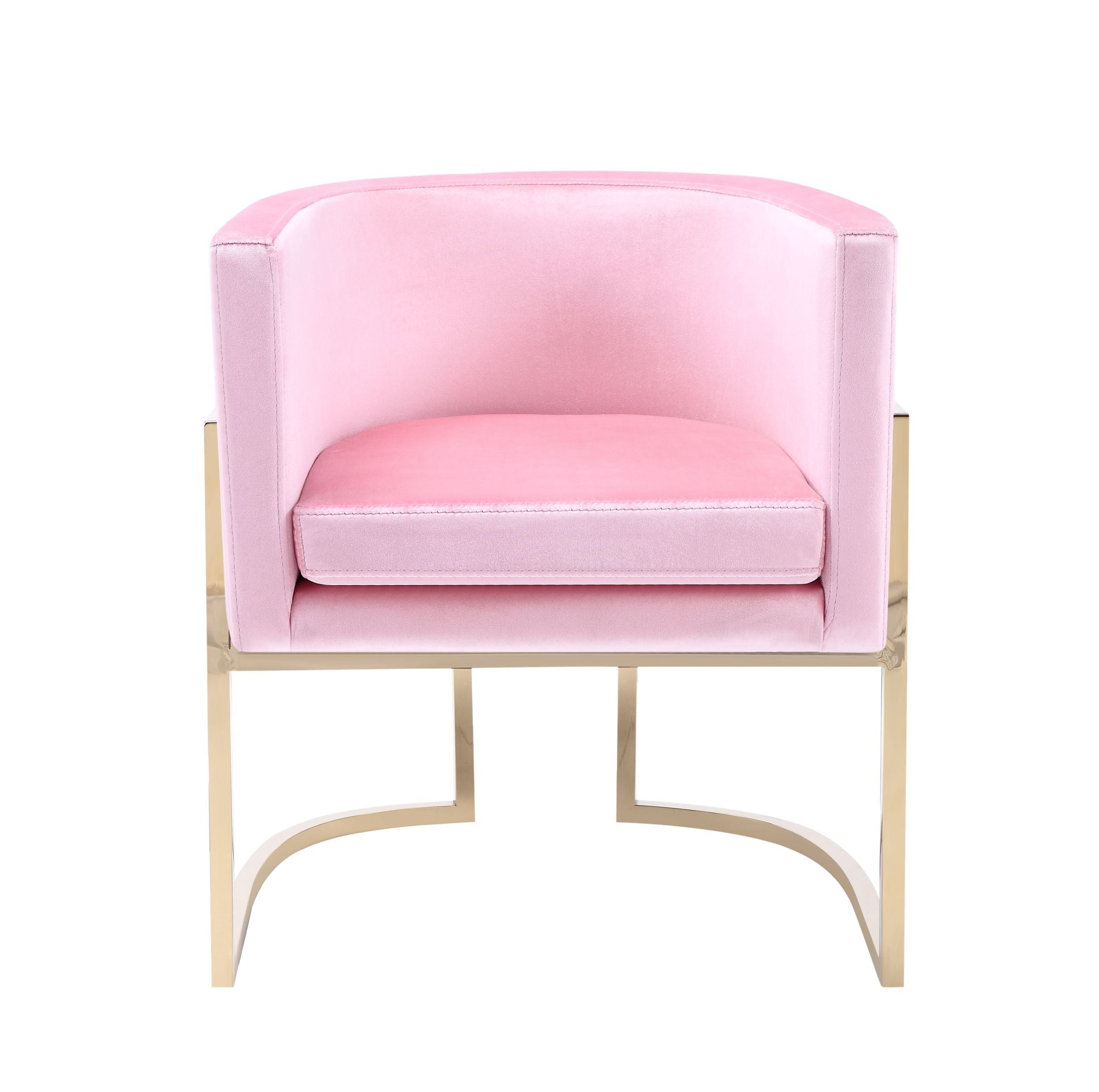 Kids Light Pink Modern Velvet Sofa