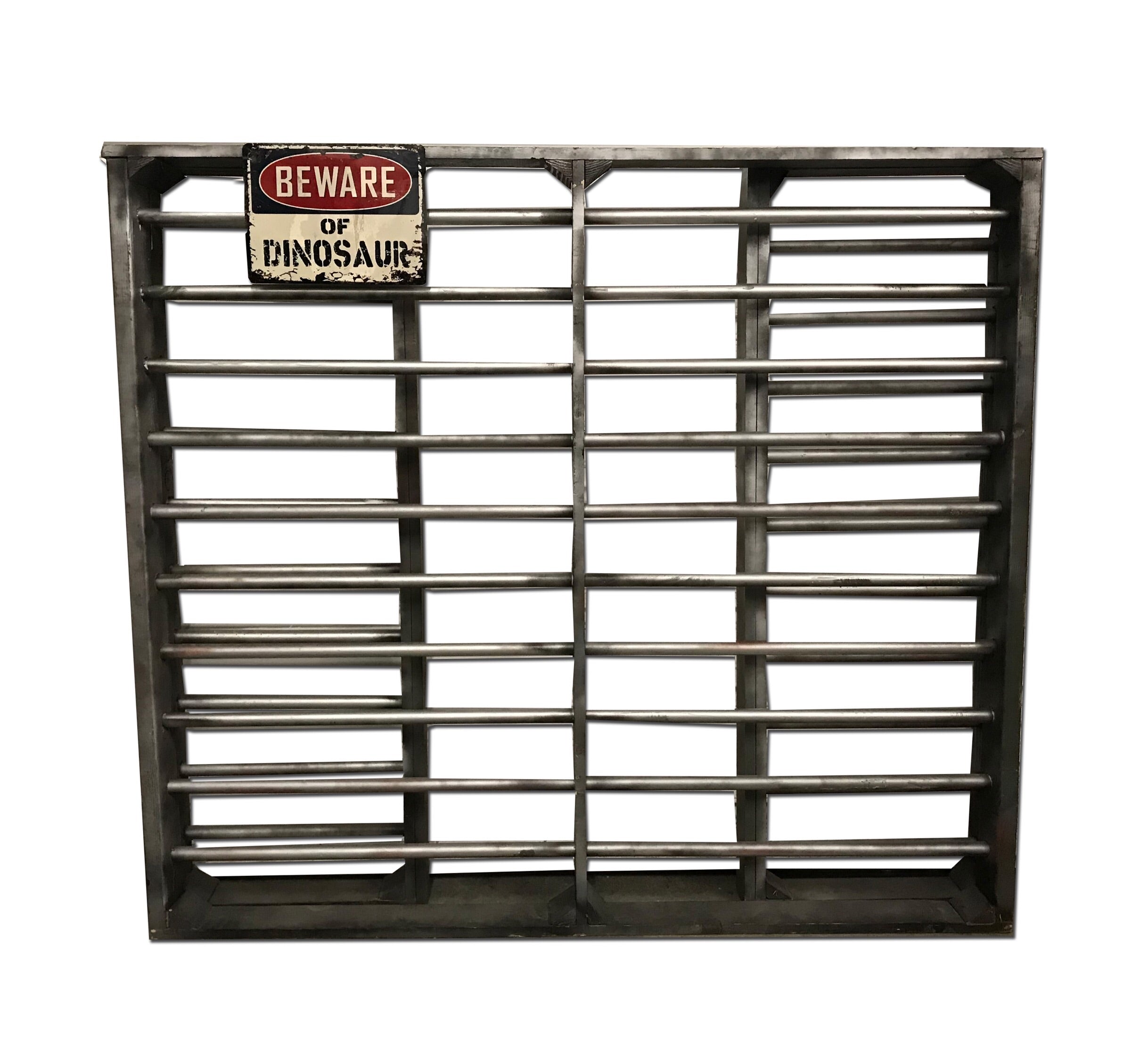 Beware Of The Dinosaurs Tri-fold Gate