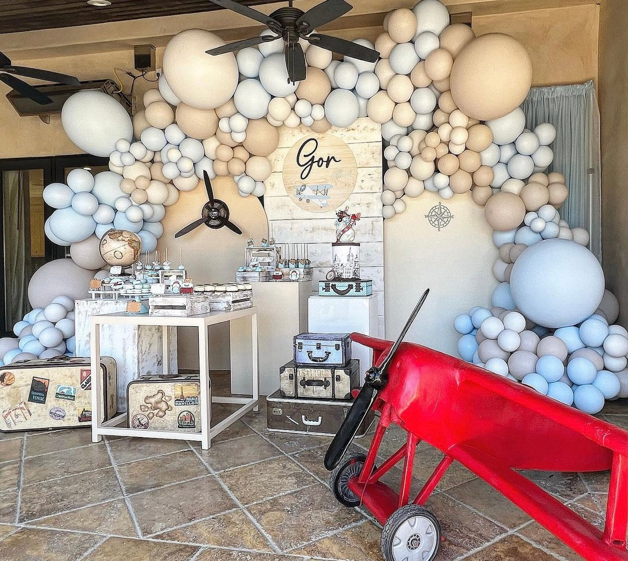 Vintage Travel Luggage Set