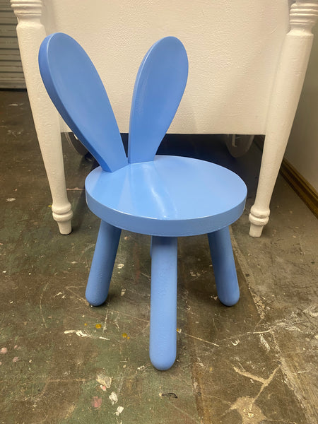 Kids Light Blue Bunny Chair – Platinum Prop House, Inc.