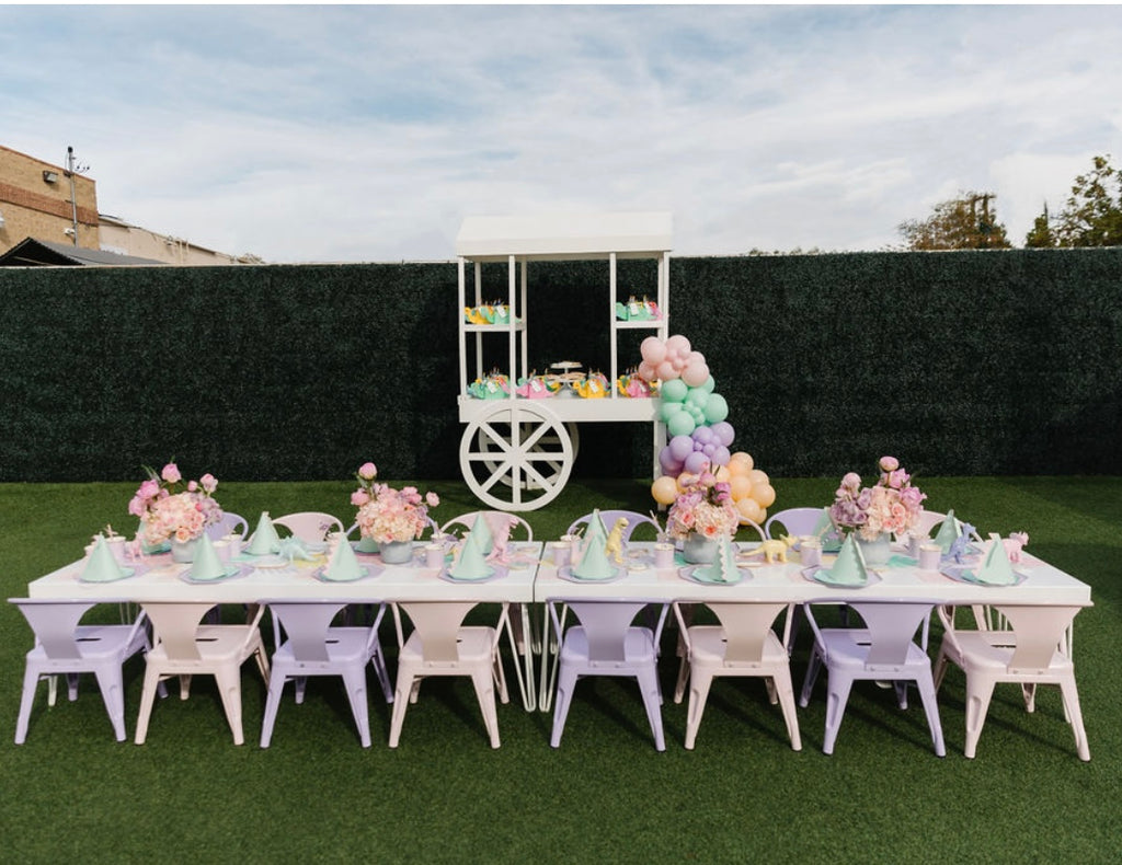 Kids Lavender Metal Chair