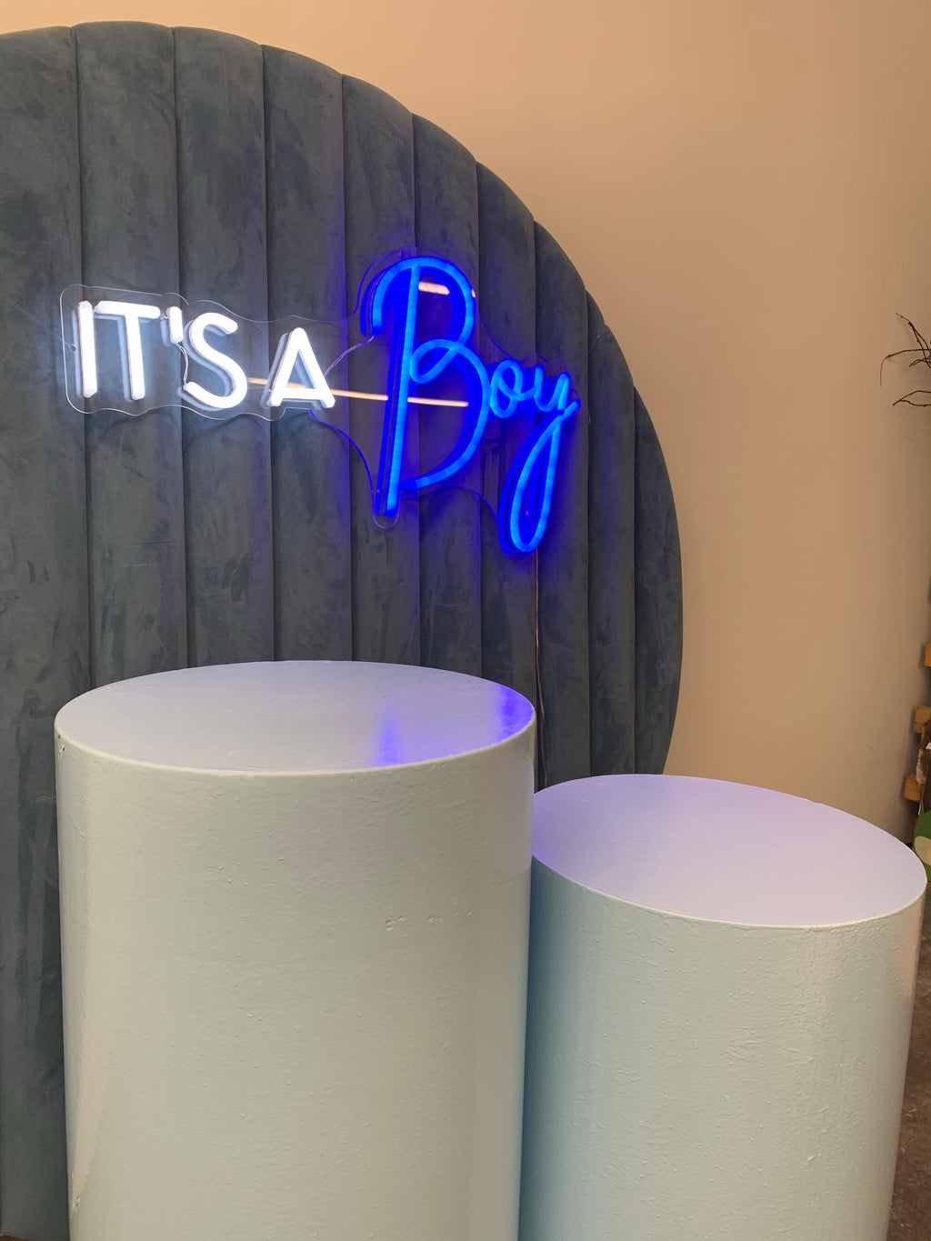 2 Foot Light Blue Cylinder