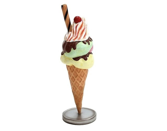Table Top Variety Of Ice Cream Cone