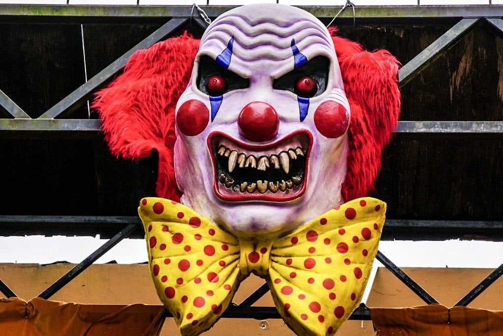 Giant Scary Clown Head