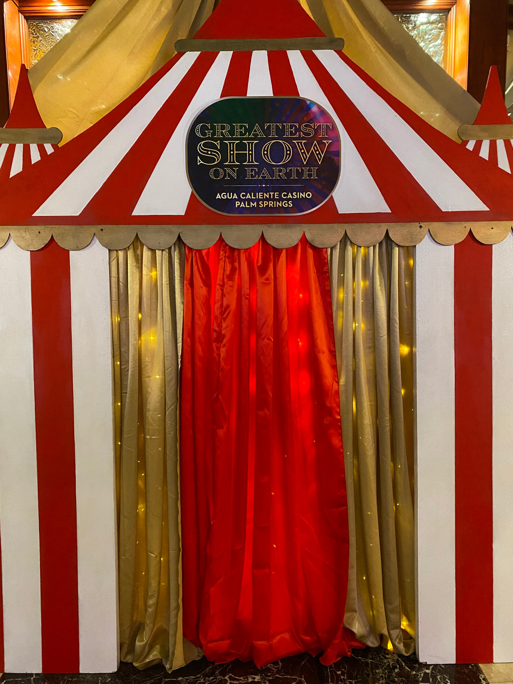 Red Circus / Carnival Tent Backdrop