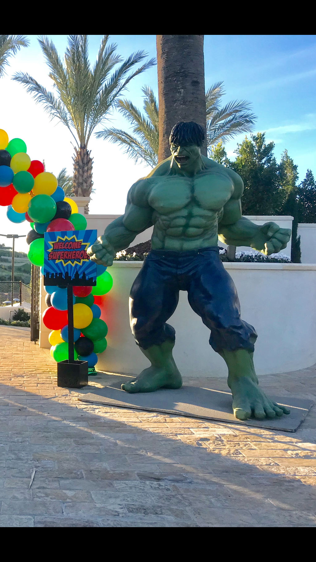 Welcome Super Heroes Stand