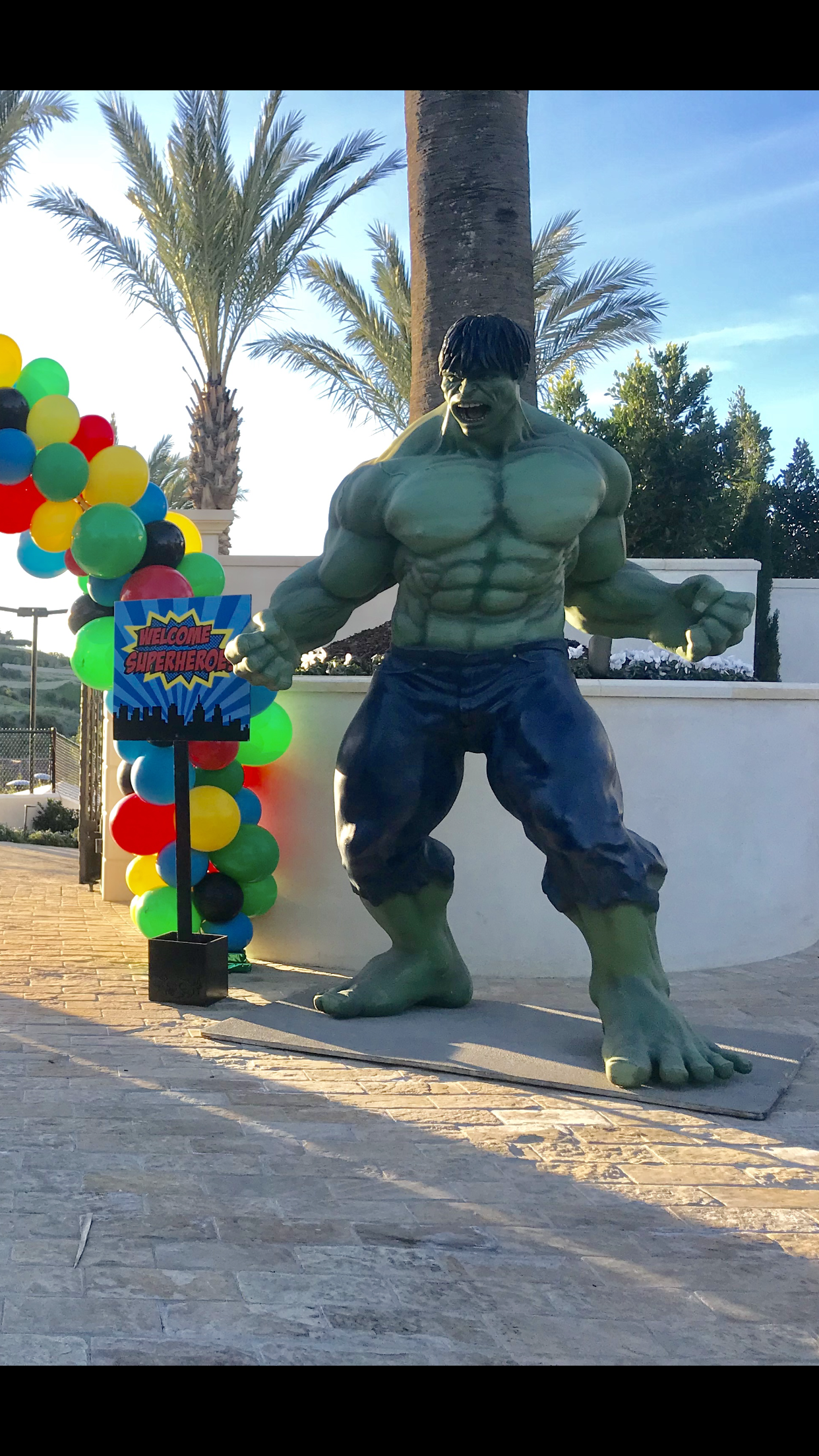 Welcome Super Heroes Stand