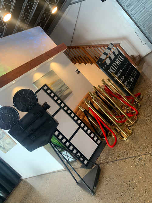 Gold Stanchions w/ Red Ropes