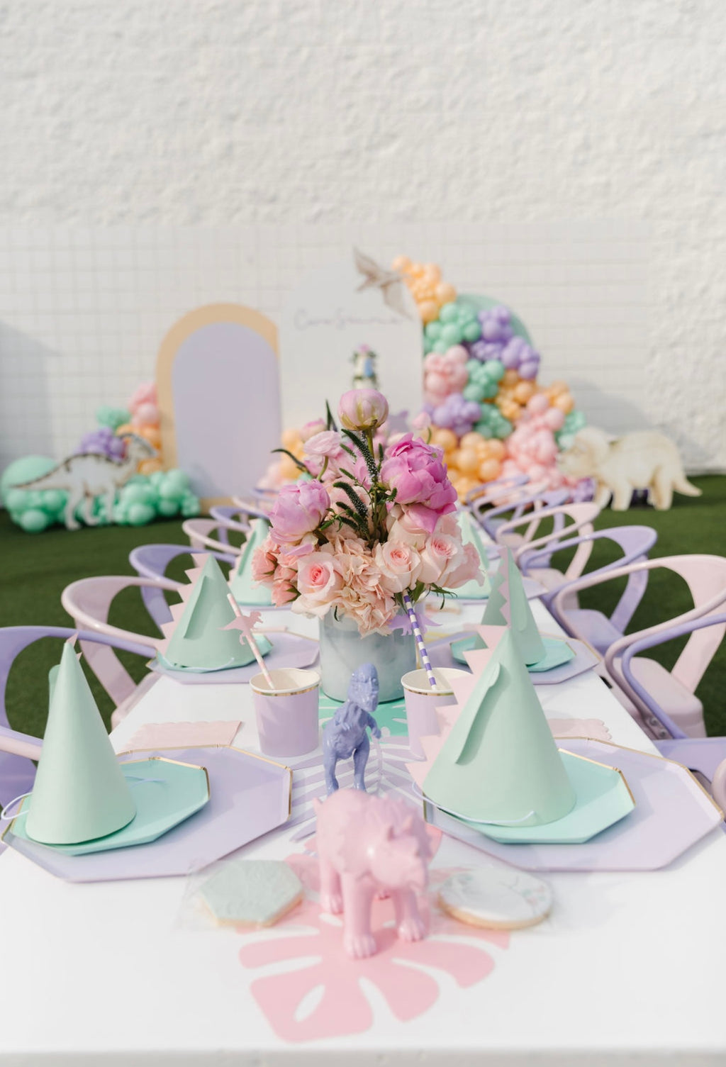 Kids Light Pink Metal Chair