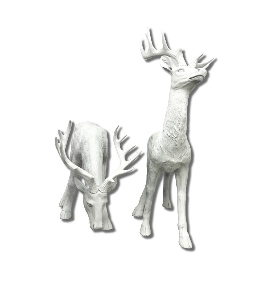 White Reindeer Couple
